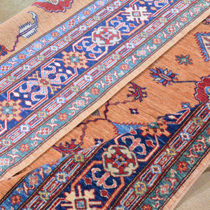 Hand-Knotted Fine Tribal Super Kazak Design Handmade Wool Rug (Size 5.11 X 8.2) Brral-3939