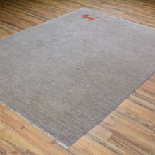 Load image into Gallery viewer, Hand-Knotted Tribal Thick Gabbeh Contemporary Wool Rug (Size 5.8 X 7.0) Brral-3951