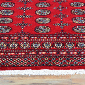 Hand-Knotted Tribal Jaldar Bokhara Design Wool Rug (Size 5.6 X 7.10) Brral-3963