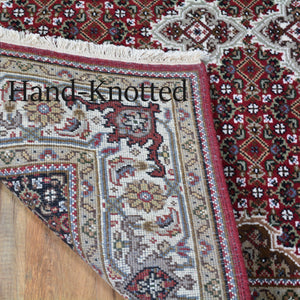 Hand-Knotted Tabriz Design Handmade Wool Rug (Size 4.1 X 6.1) Brral-4695