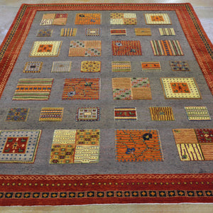 Hand-Knotted And Soumak Gabbeh Design Wool Rug (Size 5.7 X 7.9) Brral-4758