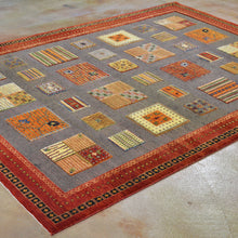 Load image into Gallery viewer, Hand-Knotted And Soumak Gabbeh Design Wool Rug (Size 5.7 X 7.9) Brral-4758