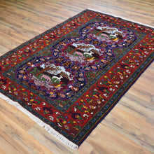 Load image into Gallery viewer, Hand-Knotted Tribal Animal Print Handmade Wool Rug (Size 4.2 X 6.2) Brral-4878