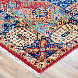 Hand-Knotted Fine Mamluk Design Handmade Oriental Wool Rug (Size 9.1 X 12.1) Brral-5388