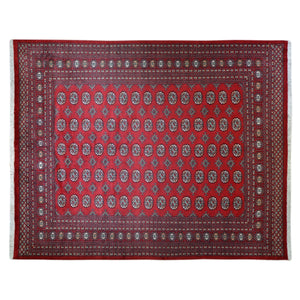 Hand-Knotted Bokhara Design Wool Handmade Rug (Size 8.1 X 10.1) Brral-5466