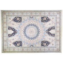 Load image into Gallery viewer, Hand-Knotted Oriental Wool Silk Gumbad Design Handmade Rug (Size 9.0 X 12.1) Brral-5640