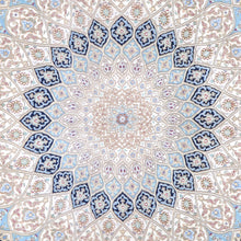Load image into Gallery viewer, Hand-Knotted Oriental Wool Silk Gumbad Design Handmade Rug (Size 9.0 X 12.1) Brral-5640