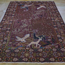 Load image into Gallery viewer, Hand-Knotted Afghan Tribal Pictorial Handmade Oriental Wool Rug (Size 5.4 X 8.1) Cwral-5988