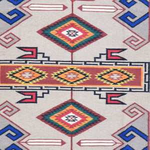 Hand-Woven Southwestern Design Handmade Wool Rug (Size 5.11 X 8.11) Brral-6042