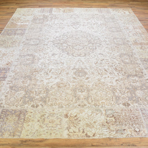 Hand-Knotted Over-dyed Patch Work 100% Wool Rug (Size 8.0 X 10.1) Brral-6165