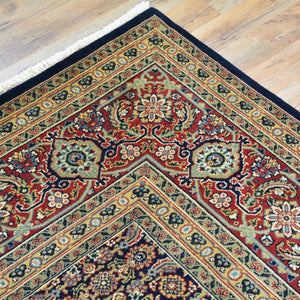 Hand-Knotted Oriental Geometric Design Wool Handmade Rug (Size 9.4 X 12.1) Brral-6180