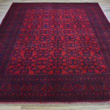 Load image into Gallery viewer, Hand-Knotted Turkmen Tribal Traditional Afghan Rug (Size 6.7 X 9.7) Brral-6336