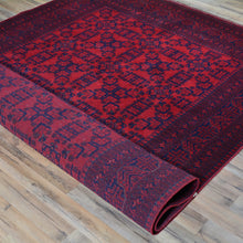 Load image into Gallery viewer, Hand-Knotted Turkmen Tribal Traditional Afghan Rug (Size 6.7 X 9.7) Brral-6336