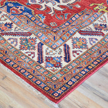 Load image into Gallery viewer, Hand-Knotted Caucasian Design Tribal Super Kazak Wool Rug (Size 8.0 X 10.0) Brral-6339