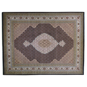 Hand-Knotted Tabriz Design Handmade Wool Rug (Size 8.11 X 11.11) Brral-6372