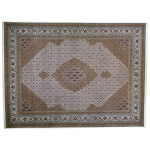 Hand-Knotted Tabriz Design Handmade Wool Rug (Size 8.10 X 12.0) Brral-6375