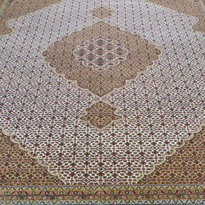 Hand-Knotted Tabriz Design Handmade Wool Rug (Size 8.10 X 12.0) Brral-6375