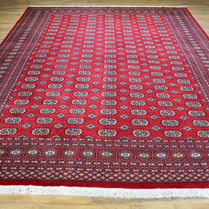 Hand-Knotted Turkmen Handmade Tribal Traditional Afghan Rug (Size 9.0 X 12.2) Brral-6432