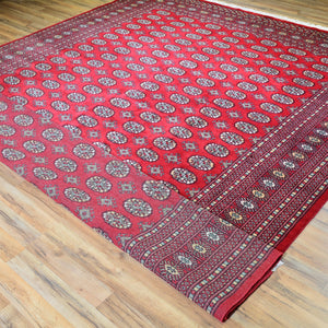 Hand-Knotted Turkmen Handmade Tribal Traditional Afghan Rug (Size 9.0 X 12.2) Brral-6432