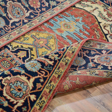 Load image into Gallery viewer, Hand-Knotted Fine Oriental Heriz Design Wool Handmade Rug (Size 5.2 X 7.4) Brral-6513