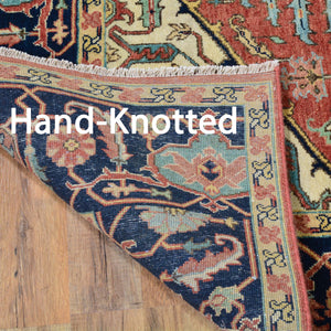 Hand-Knotted Fine Oriental Heriz Design Wool Handmade Rug (Size 5.2 X 7.4) Brral-6513