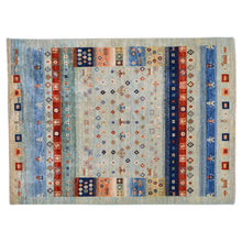 Load image into Gallery viewer, Hand-Knotted Kashkuli  Tribal Design Wool Rug (Size 5.0 X 6.7) Brral-6516