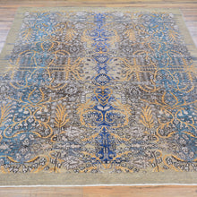 Load image into Gallery viewer, Hand-Knotted Abstract Design Wool/Silk Rug (Size 5.0 X 7.0) Brral-6531