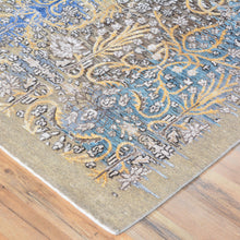 Load image into Gallery viewer, Hand-Knotted Abstract Design Wool/Silk Rug (Size 5.0 X 7.0) Brral-6531