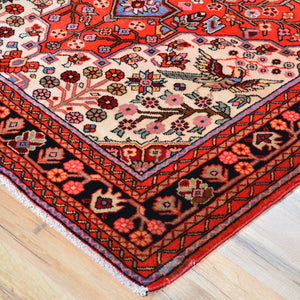 Hand-Knotted Persian Hamadan Authentic Wool Rug (Size 4.10 X 7.11) Brral-6534