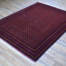 Load image into Gallery viewer, Hand-Knotted Fine Afghan Tribal Turkoman Wool Rug (Size 5.1 X 6.9) Brral-6540