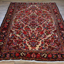 Load image into Gallery viewer, Hand-Knotted Persian Hamadan Wool Geometric Design Rug (Size 4.10 X 7.6) Brral-6552