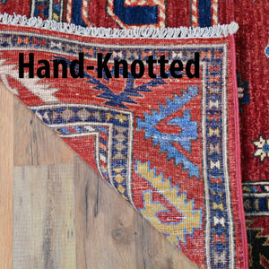 Hand-Knotted Ersari Design Handmade Wool Rug (Size 5.10 X 7.5) Brral-6582