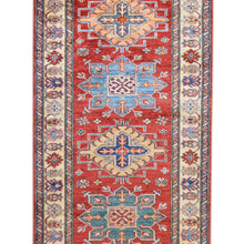 Load image into Gallery viewer, Hand-Knotted Extra Long Kazak Runner 100% Wool Rug (Size 3.3 X 37.8) Brral-6588