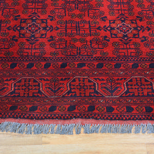 Hand-Knotted Turkmen Handmade Tribal Traditional Rug (Size 4.3 X 6.9) Brral-6618