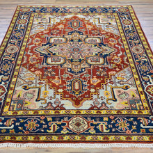 Load image into Gallery viewer, Hand-Knotted Heriz Serapi Design Wool Handmade Rug (Size 5.1 X 7.11) Brral-708