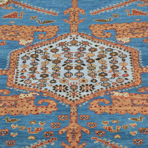 Hand-Knotted Bakshaish Oriental Design Handmade Wool Rug (Size 5.2 X 6.11) Brral-765