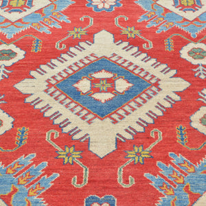 Hand-Knotted Kazak Design Wool Handmade Rug (Size 7.5 X 10.0) Brral-1014