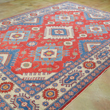 Load image into Gallery viewer, Hand-Knotted Kazak Design Wool Handmade Rug (Size 7.5 X 10.0) Brral-1014