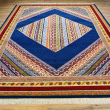Load image into Gallery viewer, Hand-Knotted Oriental Geometric Design Wool Handmade Rug (Size 8.5 X 11.9) Brral-1221