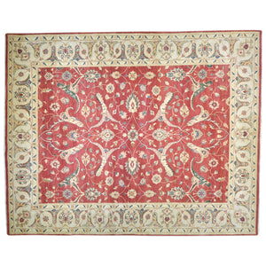 Hand-Knotted Fine Oriental Oushak Design Wool Handmade Rug (Size 9.0 X 12.4) Brral-1293
