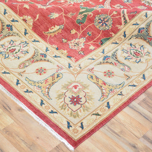 Hand-Knotted Fine Oriental Oushak Design Wool Handmade Rug (Size 9.0 X 12.4) Brral-1293
