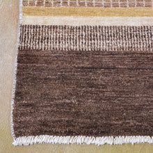 Load image into Gallery viewer, Hand-Knotted Striped Peshawar Gabbeh Wool Handmade Rug (Size 8.0 X 10.1) Brral-2556