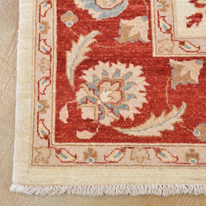 Hand-Knotted Peshawar Chobi Oushak Design Wool Handmade Rug (Size 7.11 X 9.9) Cwral-2583