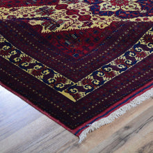 Load image into Gallery viewer, Hand-Knotted Afghan Belgic Turkoman Tribal Wool Rug (Size 6.7 X 9.3) Brral-2655