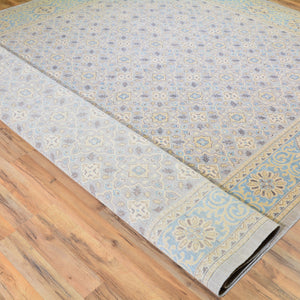 Hand-Knotted Peshawar Tribal Oushak Design Rug (Size 9.1 X 11.7) Brral-2715