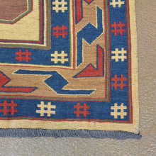Load image into Gallery viewer, Hand-Woven Soumack Fine Caucasian Design Wool Rug (Size 6.6 X 8.5) Brrsf-36