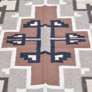 Hand-Woven Fine Southwestern Flatweave Handmade Wool Rug (Size 5.11 X 8.11) Brrsf-6045