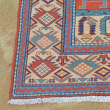 Load image into Gallery viewer, Hand-Woven Soumak Tribal Afghan Handmade Rug (Size 6.1 X 7.7) Brrsf-6057