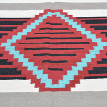 Load image into Gallery viewer, Hand-Woven Southwestern Design Dhurrie Reversible Kilim Wool Rug (Size 8.10 X 12.1) Brrsf-6072