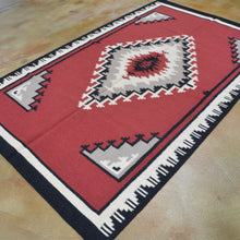 Load image into Gallery viewer, Hand-Woven Flatweave Southwestern Handmade Wool Rug (Size 5.0 X 8.0) Brrsf-6081